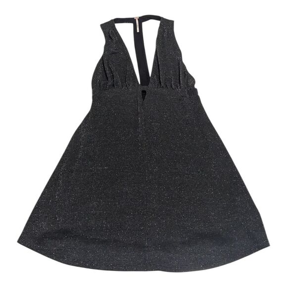 Free People‎ Metallic Dance of the Night Cutout Skater Dress Size M Medium - Picture 1 of 8
